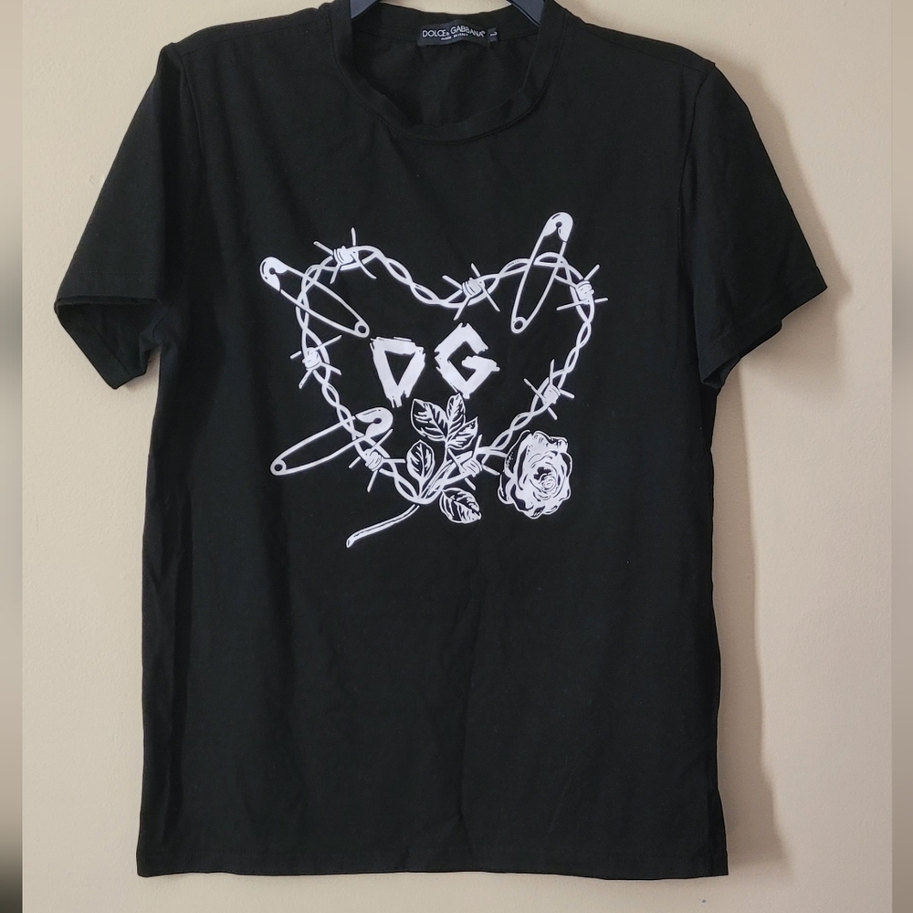 DOLCE & GABBANA HEART GRAPHIC-PRINT T-SHIRT